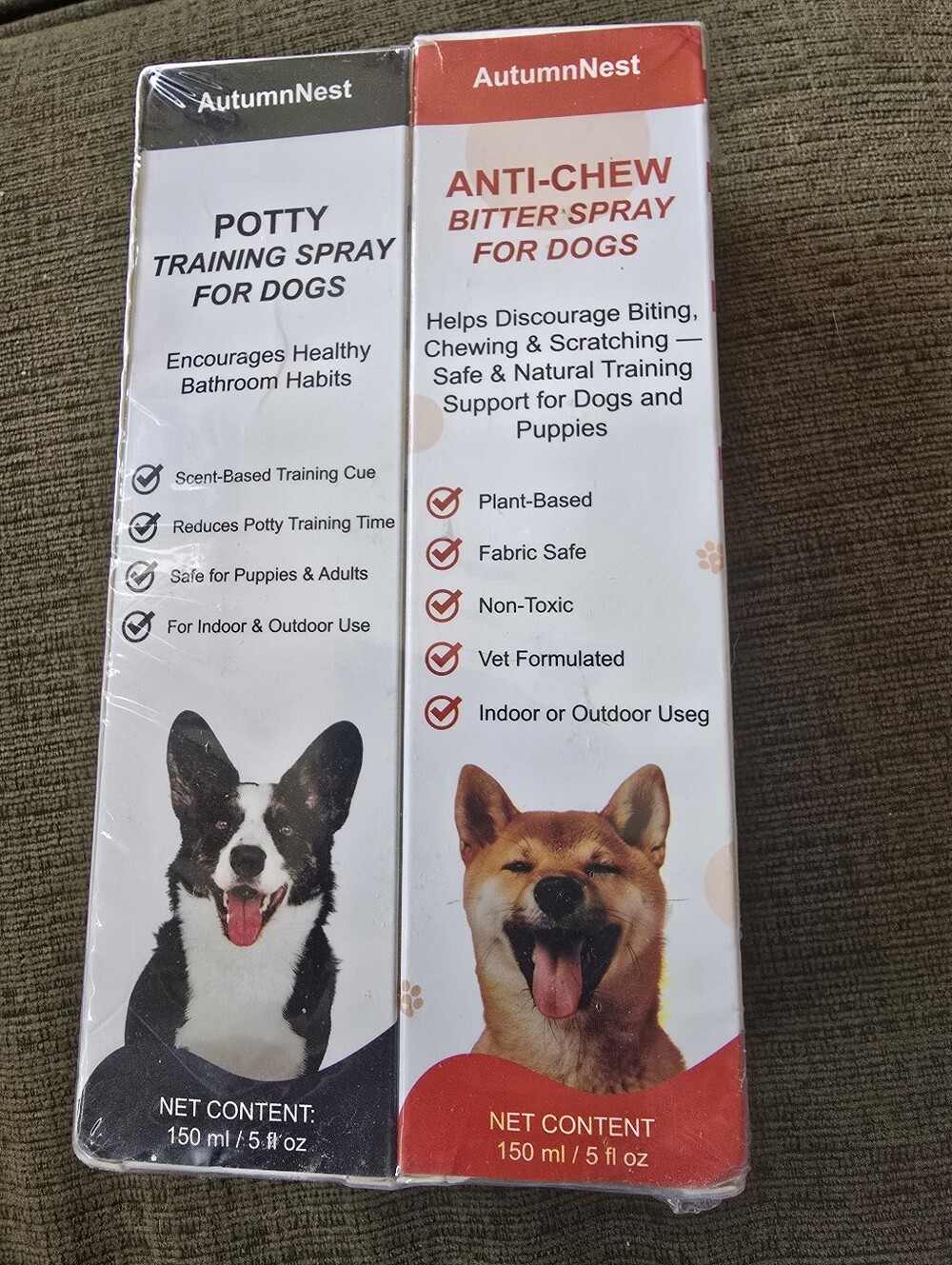 She Sees Stuff Out There YeahPotty Training & Anti-Chew Spray Duo in Black & Red